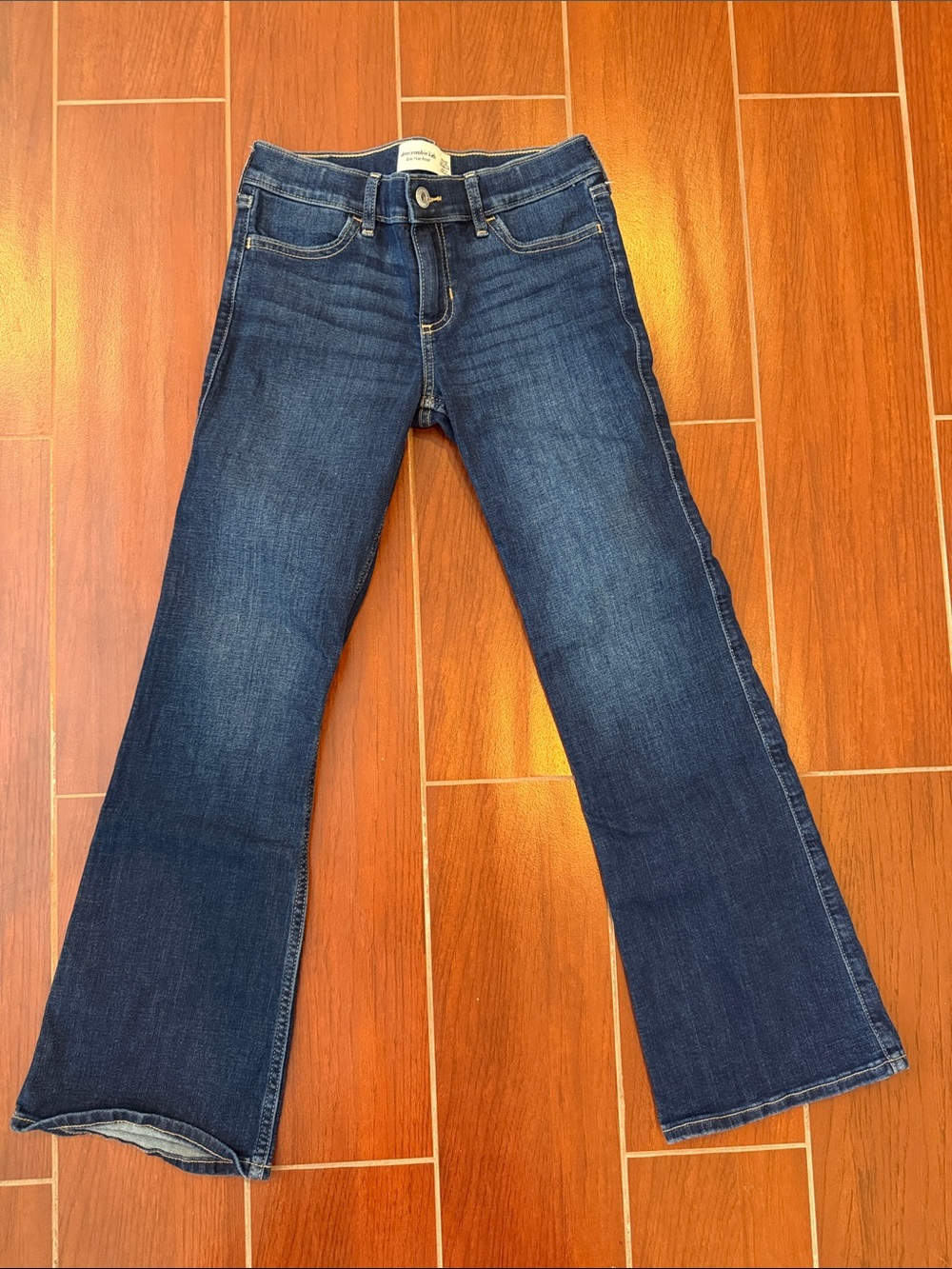 Abercrombie Kids Girls Low Rise Boot Cut Jeans